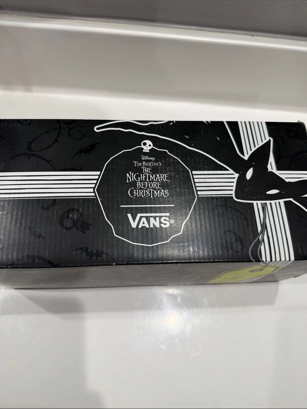Vans Black & Gray Nightmare Before Christmas Slip-On Shoes